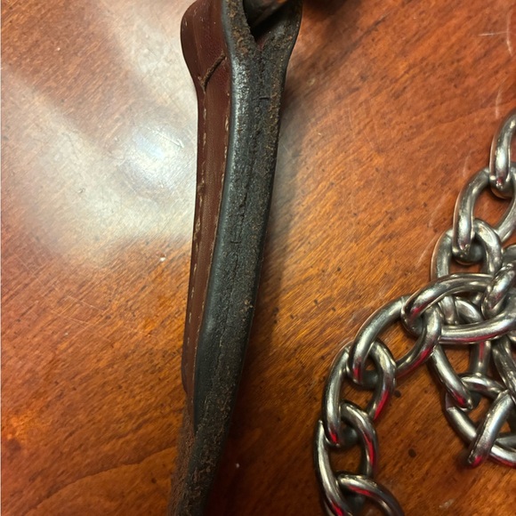 Premium Leather Showmanship Halter Equestrian Lead for Showing or Everyday Use - Picture 5 of 6